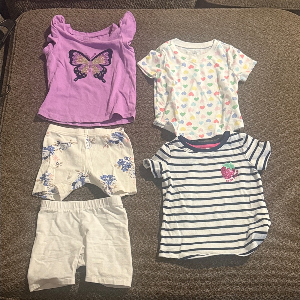 Jumping Beans Kids Clothing Set - Purple, White, Blue